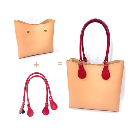 73cm long Women's Obag Handle Straps For Tote Bags NO-P Leather Shoulder Strap For Handbags style no. OB7202